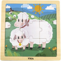 Головоломка Viga 44622 Puzzle din lemn Oițe 9 elem.