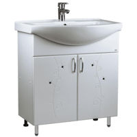 Шкаф под умывальник Mashtab 11405 Cristal cu 2 usi 65cm Alb