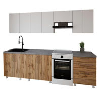 Мебель для кухни Smartex (30076) K2 280сm Alb+Stejar inchis