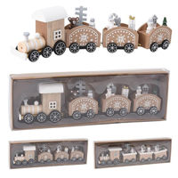 Decor de Crăciun și Anul Nou Promstore 54304 Suvenir din lemn Tren 25x6x3cm
