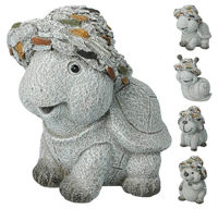 Декор Promstore 33810 Figurina Oaie, Broasca testoasa, Arici, Melc, 12cm, polirasina