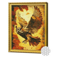 Картина по номерам Art Gallery GA86533 Mozaic cu diamante 40x50cm Zborul buhei
