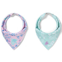 Bavețică BabyOno 0879/13 Barbite cu doua straturi (2buc) 0+ BIRDS