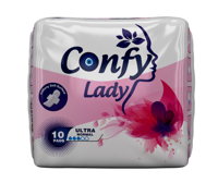 Прокладки гигиенические впитывающие женские Confy Lady ULTRA NORMAL STD, 10 шт.