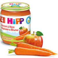 Hipp пюре яблокo и морковь, 125г
