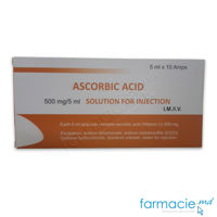 Acid ascorbic sol.inj. 500 mg/ml 5ml N10