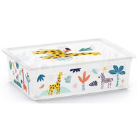 Короб для хранения KIS 54525 C-box L Wild Animals 27l, 55x39xH17cm