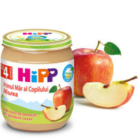 Hipp piure primul măr al copilului, 4+ luni, 125 g