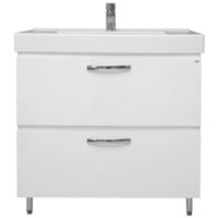 Шкаф под умывальник Mashtab 11498 Agat 2 sertare 90cm Alb