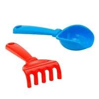 Set lopatica si grebla pentru nisip,albastru, cod 42604