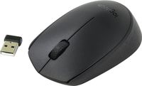 Wireless Mouse Logitech B170 OEM, Optical, 3 buttons, Ambidextrous, 1xAA, Black