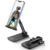 Accesoriu pentru aparat mobil Ugreen 20435 Foldable Multi-Angle Phone Desktop Stand, Black