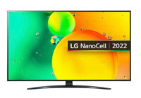 50" LED TV LG 50NANO766QA, Black (3840x2160 UHD, SMART TV, DVB-T/T2/C/S2)