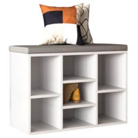 Raft pentru încălțăminte Mobildor-Lux Aspect (79x30x48H cm) White