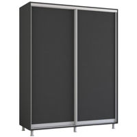 Dulap Mobildor-Lux Aron-S uși glisante din PAL (160x60x200H cm) Anthracite