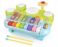 Музыкальная игрушка Baby Mix 46281 Electronic Piano With Cymbals And Drum