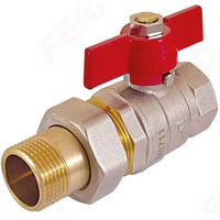 Запорная арматура Ferro Шаровой кран с голландским соединением 1/2" MF KS1 // KFPS1