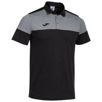 Одежда для спорта Joma Crew V Short Sleeve Polo Black Grey (XL) 103297.111