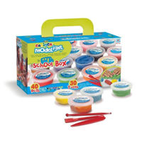 Набор для творчества Carioca 56433 Set pentru modelare Modelight School Box 40 culori X 40g+30 instrumete