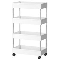 Etajeră miscellaneous RM35 Organizer pe rotile 88x37.5x21cm, plastic, alb