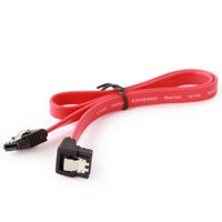 Cable Serial ATA III 30 cm data, 90 degree connector, metal clips, Cablexpert CC-SATAM-DATA90-0.3M