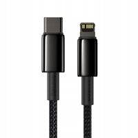 Baseus Cable Type-C to Lightning Tungsten Gold Fast Charging PD 20W 1m, Black