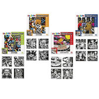 Набор для творчества Promstore 52756 Раскраска Velvet Cento с контуром Velvet, ассорти