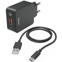 Зарядное устройство сетевое Hama 201625 Fast USB-C QualcommВ® 19.5W