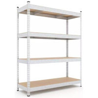Cтеллаж складской Nex Home Raft metalic Titan 1800x1200x400mm, 4 nivele MDF, galvanizat