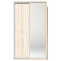 Dulap Fabrik Home Купе 1200 (1 зеркало + 1 ДСП ) дуб сонома