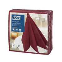 Servetele de Masa LinStyle, 1str, 39x39 cm, Roșu, Burgundy, Premium Dinner, Tork