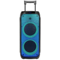 Колонка портативная Bluetooth Eden Party Speaker ED-1016 with 2 Wireless Microphones 100W, Black