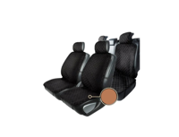 Cuvertura ALCANTARA black/beige line 4pcs