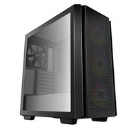 Case ATX Deepcool CG560, w/o PSU, 4x120mm (3xARGB fans), Mesh Front, Tempered Glass, 2xUSB3.0, Black