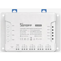 Întrerupător electric Sonoff Wi-Fi 4-Gang Smart Switch with RF Control 4CHPROR3