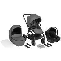 Сărucior pentru copii BabyGo BGO-77531 Carucior 3in1 Harmony Gri, Black