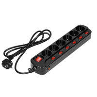 Удлинитель электрический ORNO ORAE13162GSB15M multiswitch 3680W 1.5M NEGRU