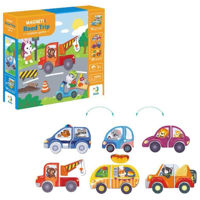 Головоломка Dodo 200244 Joc magnetic Aventuri pe drum, 1 tablă magnetică, 26 elem.