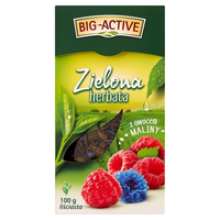 Чай зеленый Big Active with Raspberry,  100 гр