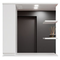 Oglindă baie Bayro Studio 800x750 левый белый мат