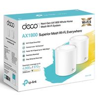 Whole-Home Mesh Dual Band Wi-Fi AX System TP-LINK, "Deco X20(2-pack)", 1800Mbps, MU-MIMO, Gbit Ports