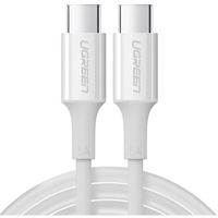 Cablu telefon mobil Ugreen 60551 Cable Type-C 2.0 to Type-C 2.0 5A 100W 1m, White, US300