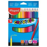 Creioane colorate MAPED Star, 18 culori