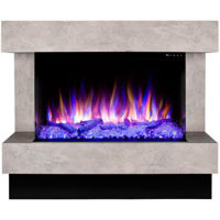 Șemineu electric ArtFlame Glow & Haiti 33, 880x1100x350mm, Gri
