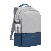 Backpack Rivacase 7567, for Laptop 17,3" & City bags, Gray/Dark Blue