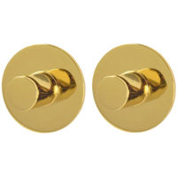 Cârlig baie Bisk 08582 Set cuere (2buc.) STYLE, aur