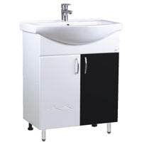 Dulap pentru lavoar Mashtab 11403 Clasic cu 2 usi 60cm Alb-Negru