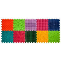 Коврик игровой Ortek 13245 Covoras masaj picioare - Dinosaurs Mix 11683 (10 buc)