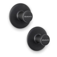 Вешалка для ванной Brabantia 1003485 Cueras pentru prosop, 2buc, gri inchis