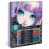 Набор для творчества Nebulous Stars 11136 Carte de colorat cu pagini negre Isadora (Metallic Pens) (6buc)
